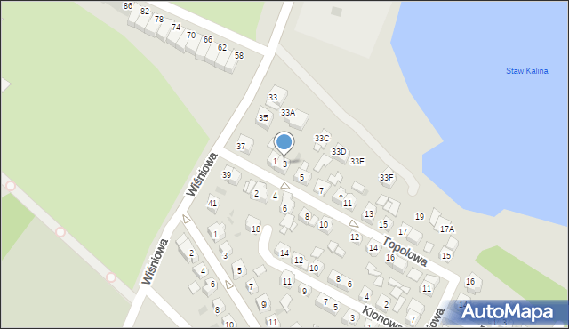 Świętochłowice, Topolowa, 3, mapa Świętochłowice