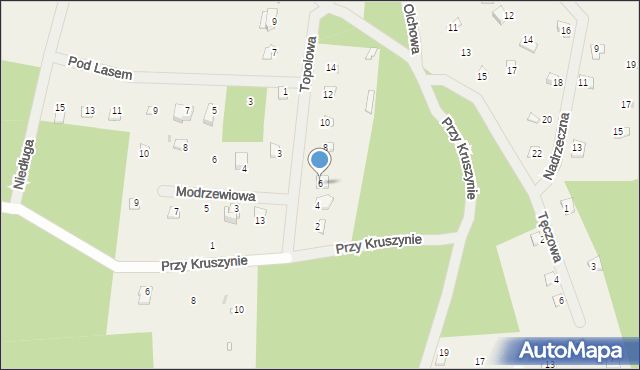 Świniotop, Topolowa, 6, mapa Świniotop