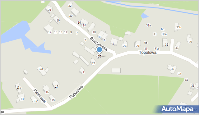 Szczecin, Topolowa, 5, mapa Szczecina