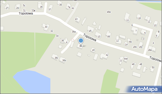 Szczecin, Topolowa, 6, mapa Szczecina