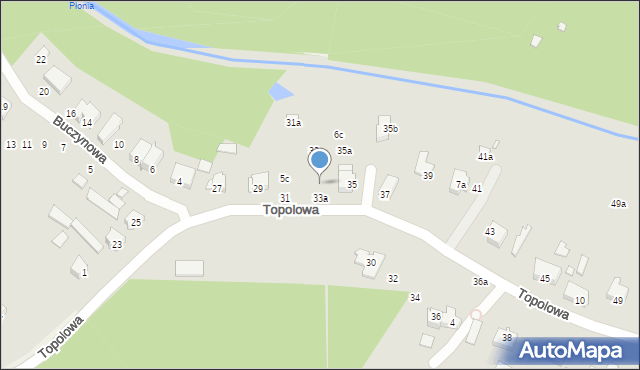 Szczecin, Topolowa, 6a, mapa Szczecina