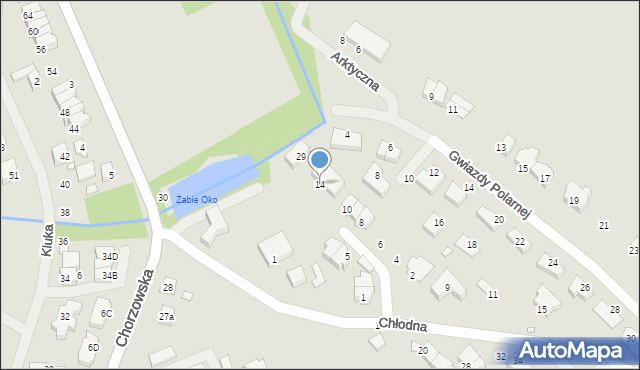 Szczecin, Toskańska, 14, mapa Szczecina