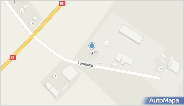 Szczytno, Toruńska, 4, mapa Szczytno