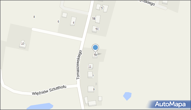 Szemud, Tomaszewskiego Wincentego, ks., 5d, mapa Szemud