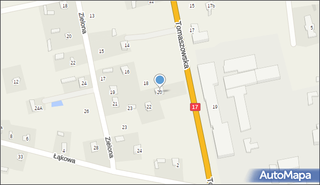 Tarnawatka-Tartak, Tomaszowska, 20, mapa Tarnawatka-Tartak