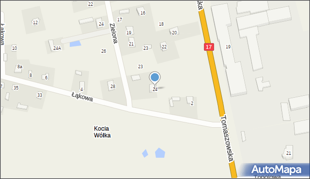 Tarnawatka-Tartak, Tomaszowska, 24, mapa Tarnawatka-Tartak