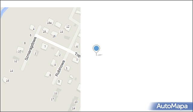 Tarnobrzeg, Topazowa, 2, mapa Tarnobrzegu