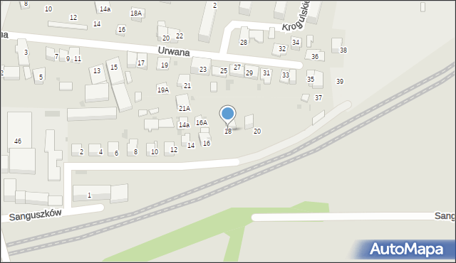 Tarnów, Torowa, 18, mapa Tarnów