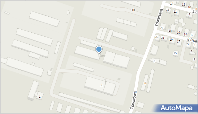 Tarnowskie Góry, Towarowa, 3b, mapa Tarnowskie Góry