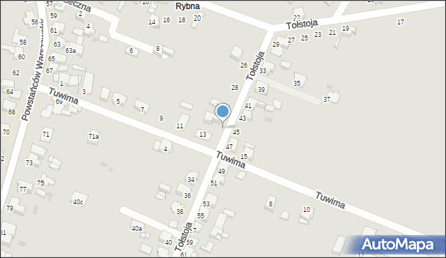 Tarnowskie Góry, Tołstoja Lwa, 32, mapa Tarnowskie Góry