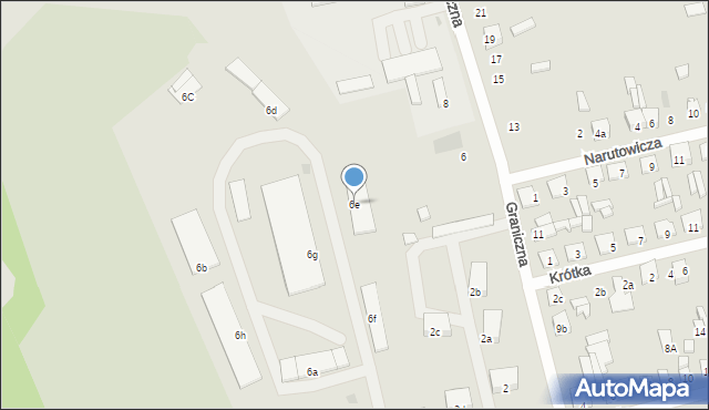 Terespol, Topolowa, 6e, mapa Terespol