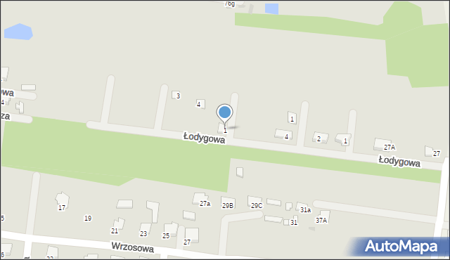 Tłuszcz, Topolowa, 1, mapa Tłuszcz