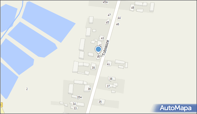 Tobiasze, Tobiasze, 40, mapa Tobiasze