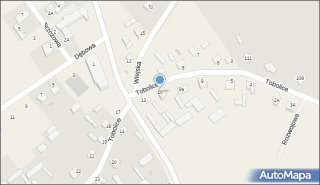 Tobolice, Tobolice, 10, mapa Tobolice