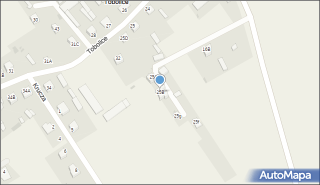 Tobolice, Tobolice, 25B, mapa Tobolice