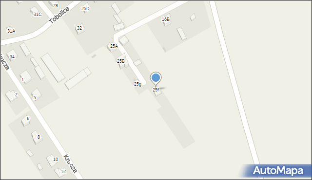 Tobolice, Tobolice, 25f, mapa Tobolice