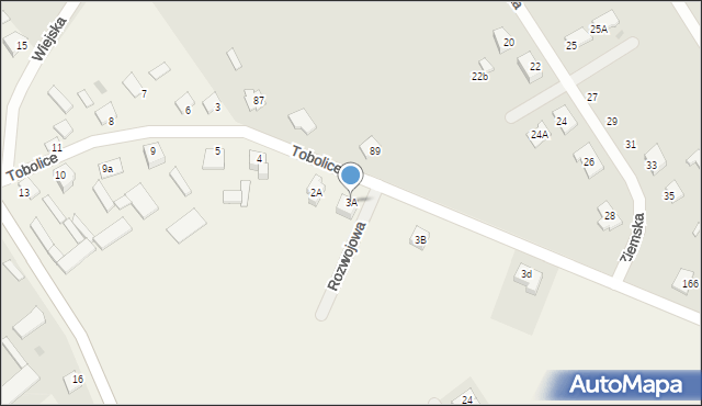 Tobolice, Tobolice, 3A, mapa Tobolice