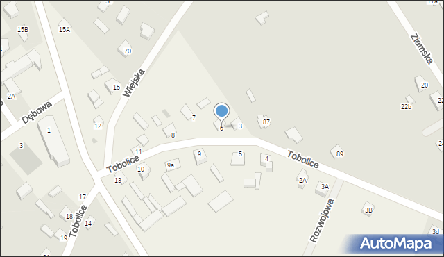 Tobolice, Tobolice, 6, mapa Tobolice