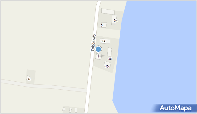 Tobołowo, Tobołowo, 4, mapa Tobołowo