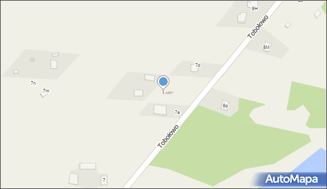 Tobołowo, Tobołowo, 7b, mapa Tobołowo
