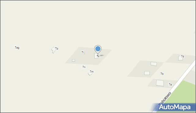 Tobołowo, Tobołowo, 7k, mapa Tobołowo