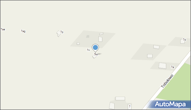 Tobołowo, Tobołowo, 7m, mapa Tobołowo