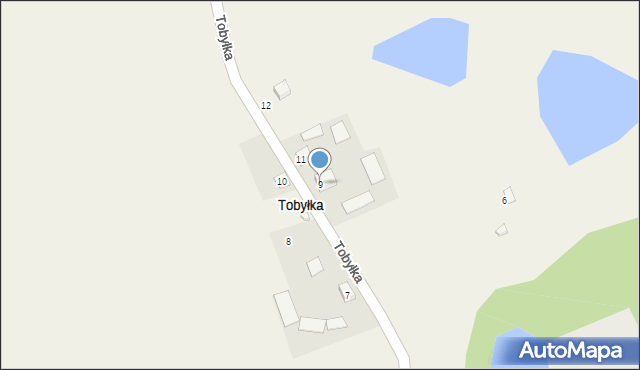 Tobyłka, Tobyłka, 9, mapa Tobyłka