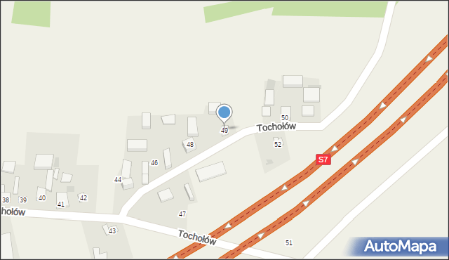 Tochołów, Tochołów, 49, mapa Tochołów