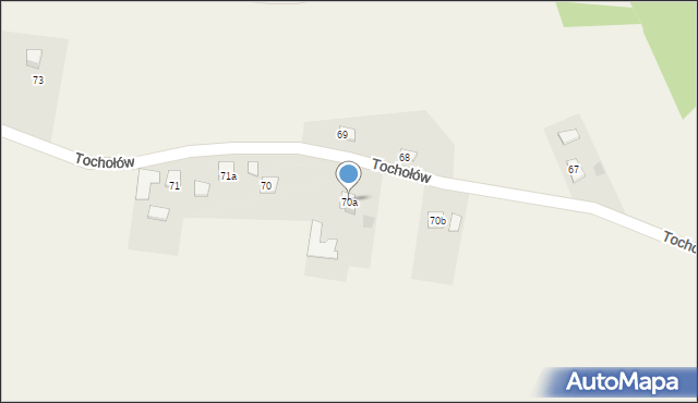 Tochołów, Tochołów, 70a, mapa Tochołów