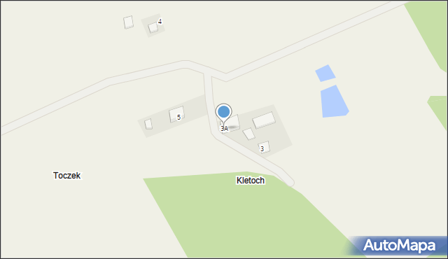 Toczek, Toczek, 3A, mapa Toczek