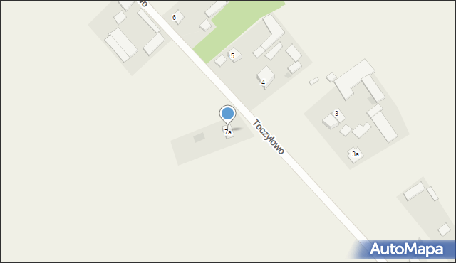 Toczyłowo, Toczyłowo, 7a, mapa Toczyłowo