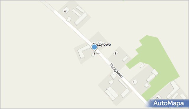 Toczyłowo, Toczyłowo, 9, mapa Toczyłowo