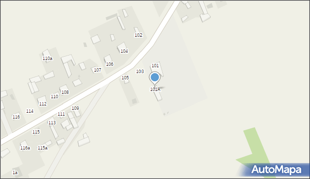 Toczyska, Toczyska, 101A, mapa Toczyska