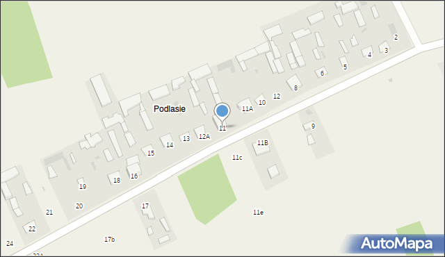 Toczyska, Toczyska, 11, mapa Toczyska
