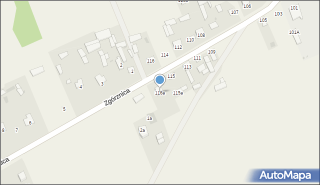 Toczyska, Toczyska, 116a, mapa Toczyska