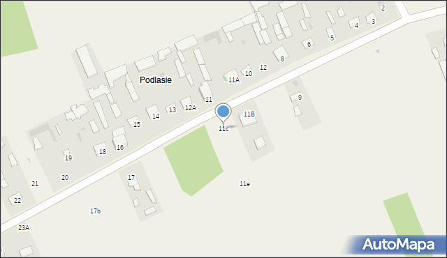 Toczyska, Toczyska, 11c, mapa Toczyska