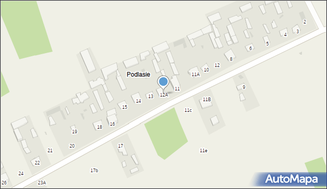 Toczyska, Toczyska, 12A, mapa Toczyska