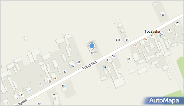 Toczyska, Toczyska, 59, mapa Toczyska