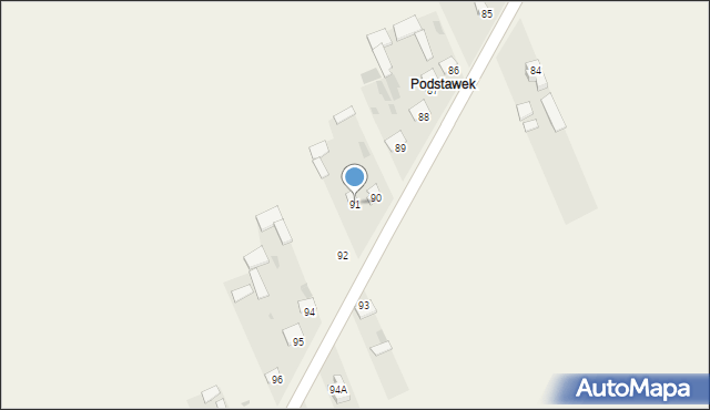 Toczyska, Toczyska, 91, mapa Toczyska
