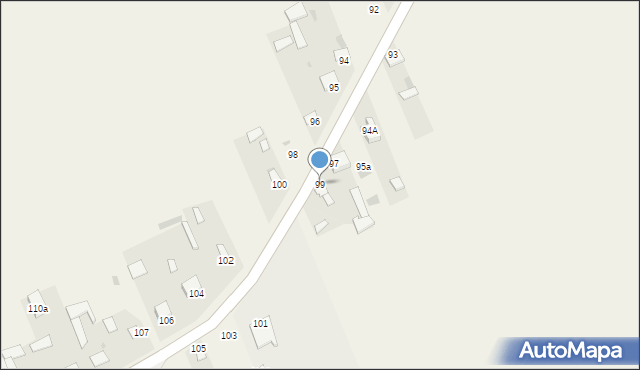Toczyska, Toczyska, 99, mapa Toczyska