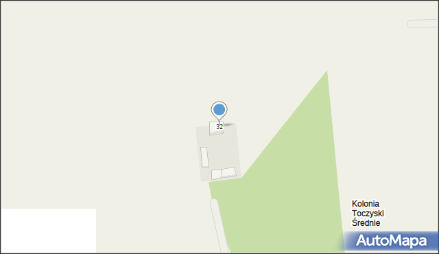 Toczyski Średnie, Toczyski Średnie, 32, mapa Toczyski Średnie