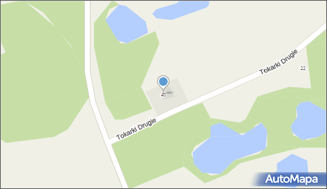 Tokarki Drugie, Tokarki Drugie, 40, mapa Tokarki Drugie