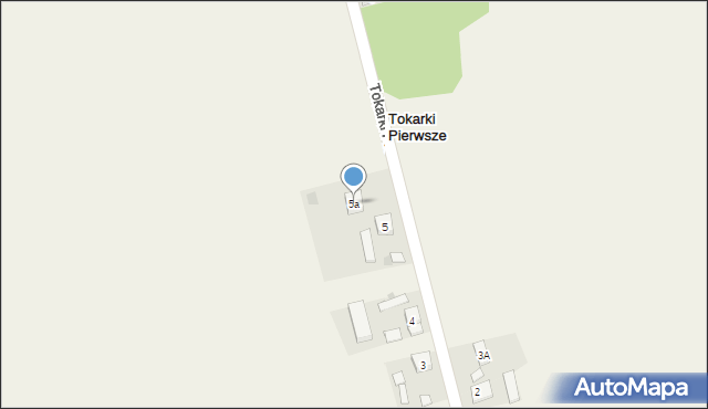 Tokarki Pierwsze, Tokarki Pierwsze, 5a, mapa Tokarki Pierwsze