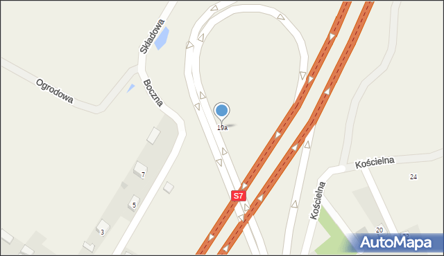 Tokarnia, Tokarnia, 19a, mapa Tokarnia