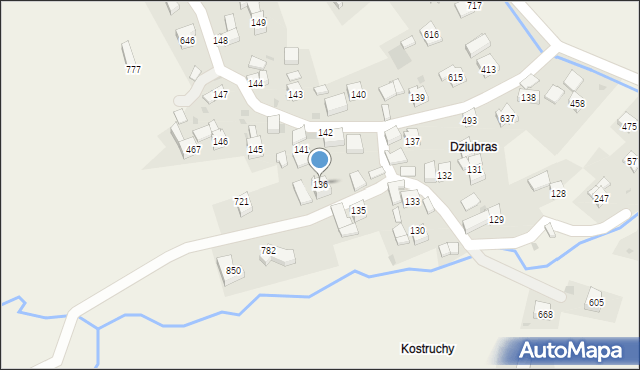 Tokarnia, Tokarnia, 136, mapa Tokarnia