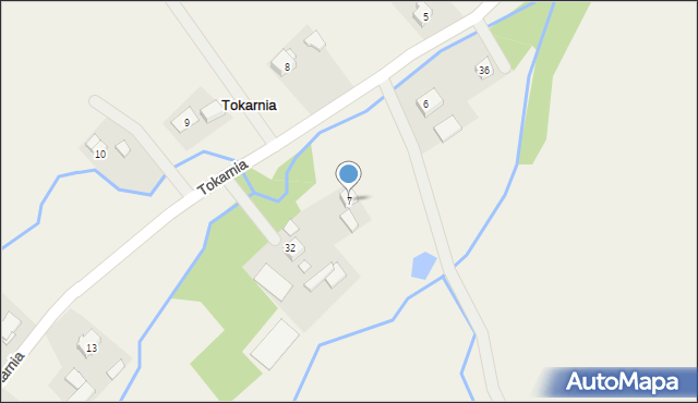 Tokarnia, Tokarnia, 7, mapa Tokarnia