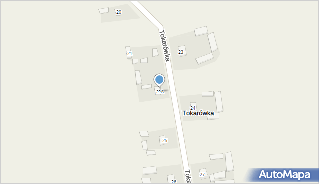 Tokarówka, Tokarówka, 22A, mapa Tokarówka