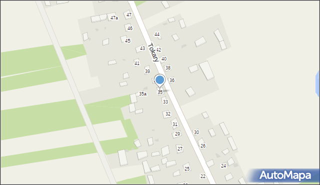 Tokary, Tokary, 35, mapa Tokary