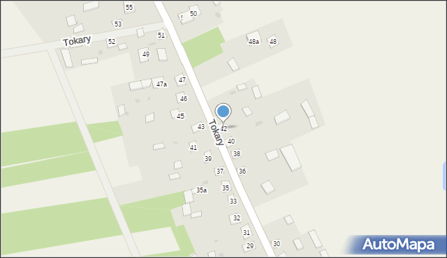 Tokary, Tokary, 42, mapa Tokary