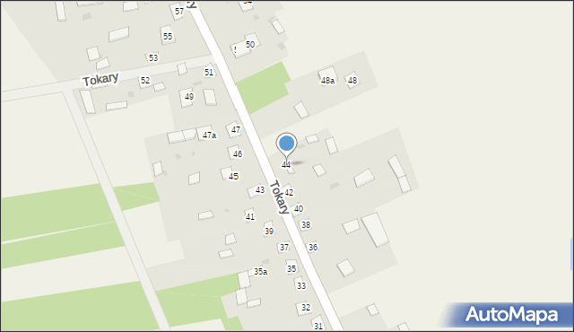 Tokary, Tokary, 44, mapa Tokary